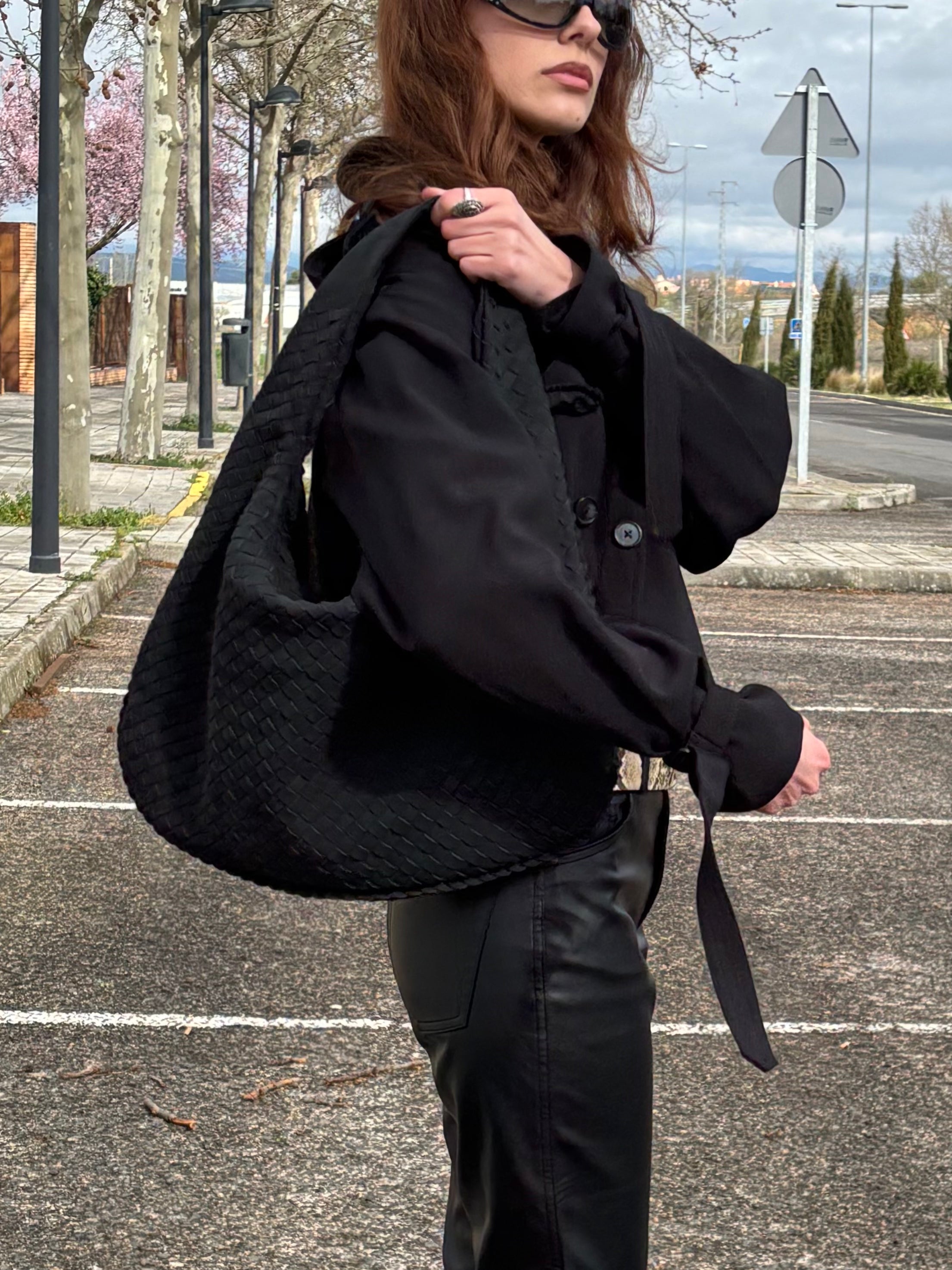 Woven Oversized Suede